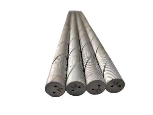 13.0g/Cm3-15.58g/Cm3 Spiralny tungstenowy pręty z podwójnymi otworami chłodzącymi